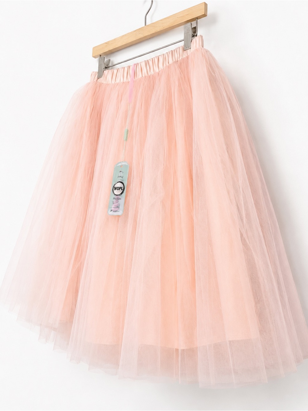 Soft Balletcore Blush Pink Tulle Midi Skirt NWT Fairycore Romantic 3X Soft Girl - Picture 3 of 6